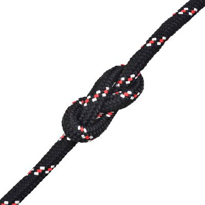 Lina z Polipropylenu z rdzeniem 10mm CZARNA Lina z Polipropylenu z rdzeniem 10mm CZARNA