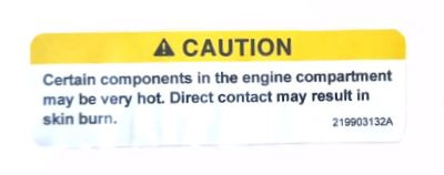 Etykieta Mała Caution Sea-Doo Etykieta Mała Caution Sea-Doo