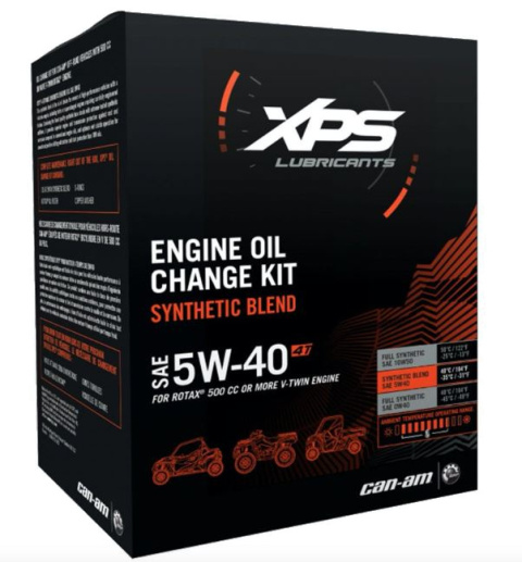 Zestaw Wymiany Oleju XPS 5W40 Can-Am 500 V-Twin i większe Zestaw Wymiany Oleju XPS 5W40 Can-Am 500 V-Twin i większe